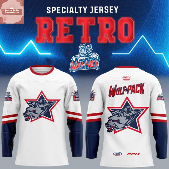 Discover Hartford Wolf Pack 2026 Specialty Retro Hockey Jersey