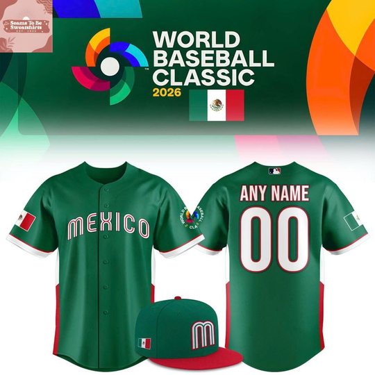 Discover Mexico World Baseball Classic 2026 Personalized Baseball Jersey