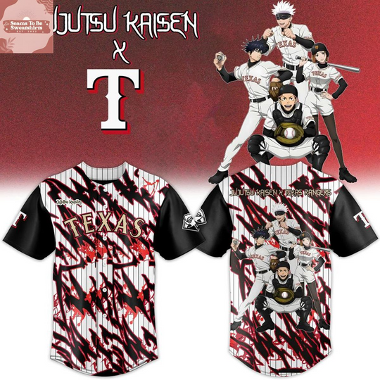 Discover Texas Rangers x Jujutsu Satoru Theme Night 2026 Baseball Jersey
