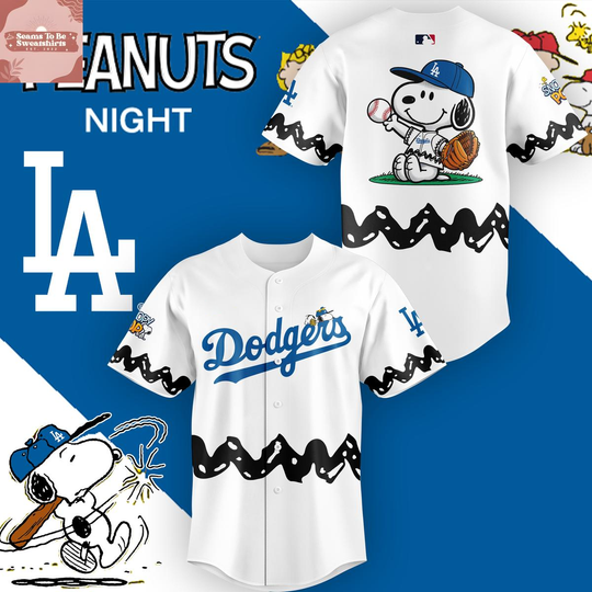 Los Angeles Dodgers x Peanuts Night 2026 Baseball Jersey