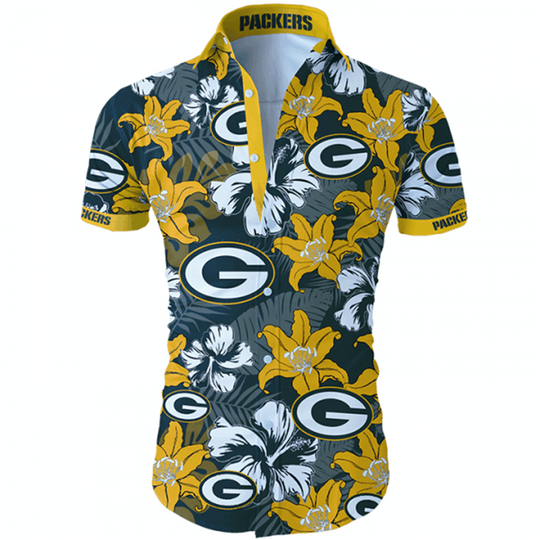 football Green Bay Packers Hawaiian Shirt Summer Button Up