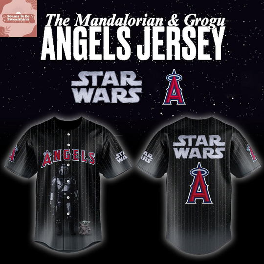 Los Angeles Angels x Star War Night 2026 The Mandalorian & Grogu Baseball Jersey