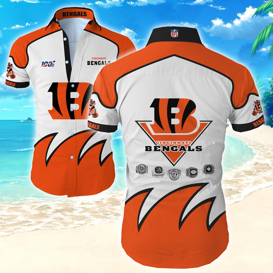 football Cincinnati Bengals Hawaiian Shirt Summer Button Up