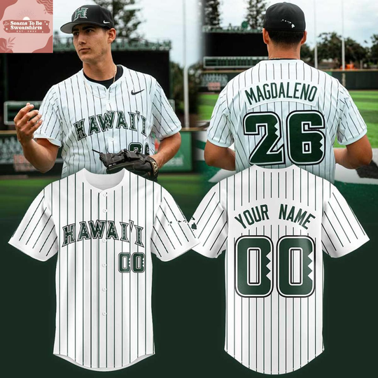Hawaii Rainbow Warriors Baseball New Uniform 2026 Personalized Baseball Jersey
