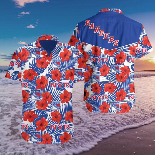 Discover New York Hockey Hawaiian Shirt Summer Button Up