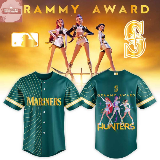 Discover Seattle Mariners x KPop Demon Hunters 2026 Grammys Award Baseball Jersey