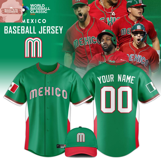 Discover Mexico Narional Team 2026 World Baseball Classic Personalized Jersey