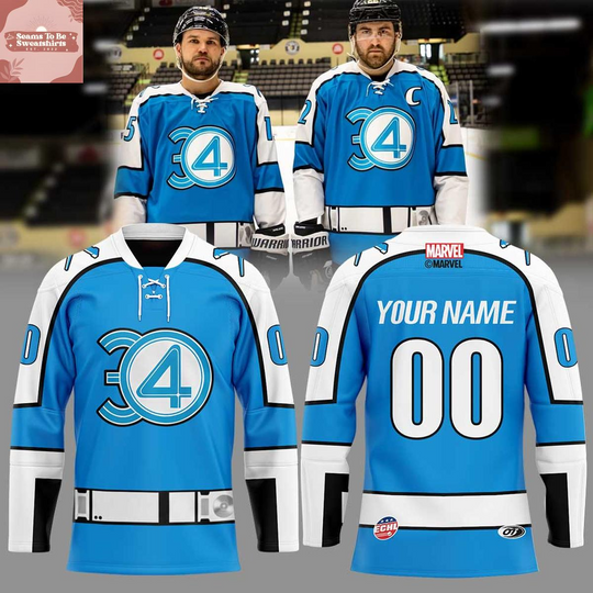 Discover Wheeling Nailers x Marvel Super Hero Night 2026 Fantastic Four Personalized Hockey Jersey