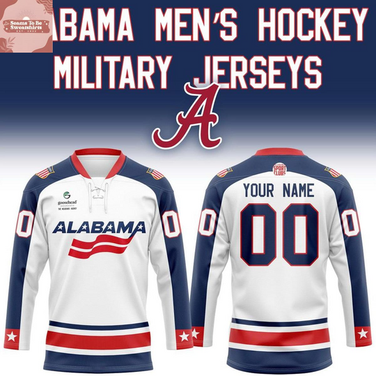 Discover Albm Mens Hockey x Military Night 2026 Personalized Hockey Jersey