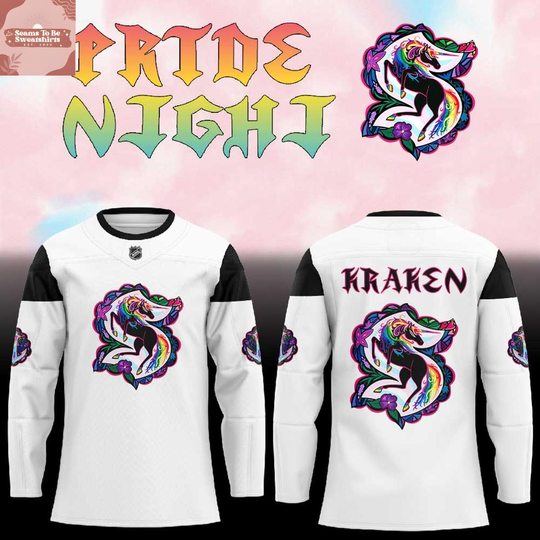 Discover Seattle Kraken x Pride Night Unicon 2026 Hockey Jersey
