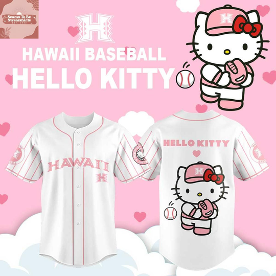 Discover Hawaii Baseball x Hello Kitty Night 2026 Baseball Jersey