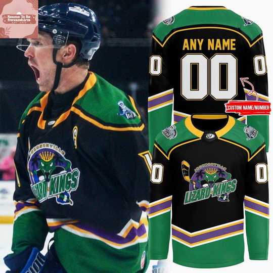 Discover Jacksonville IceMen Lizard Kings Weekend 2026 Personalized Hockey Jersey