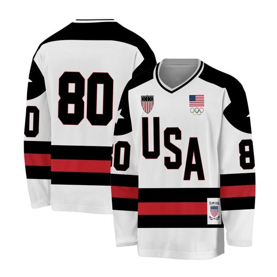 Men's Outerstuff #80 Team USA Milano Cortina 2026 Winter Olympics Fashion Hockey Jersey