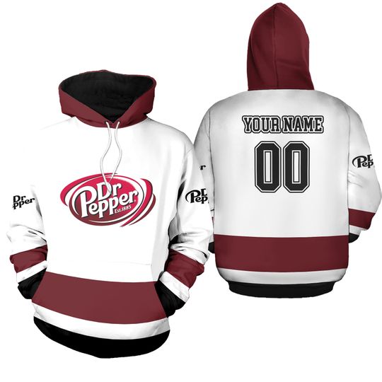 Custom Dr Pepper 3D Hoodie, Soft Drink Hoodie, Gift for Men and Women