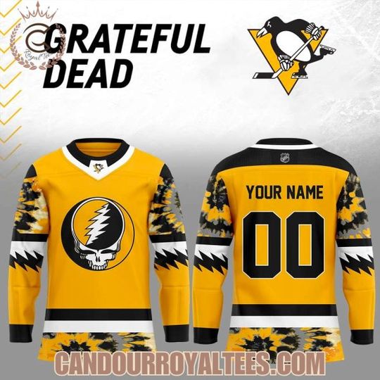 Pittsburgh Penguinss Grateful Dead 2025 Hockey Jersey
