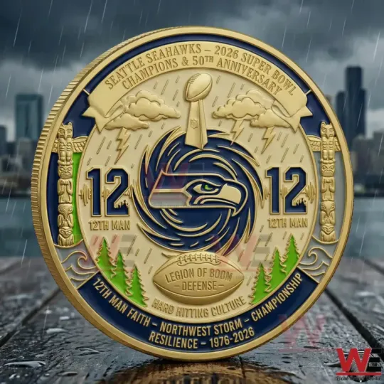 Seattle Seahawks 2026 Super Bowl LX 12th Man Commemorative Coin