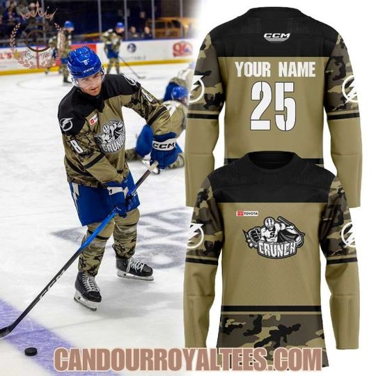 Discover Syracusse Crunch Military Appreciation 2025 Hockey Jersey