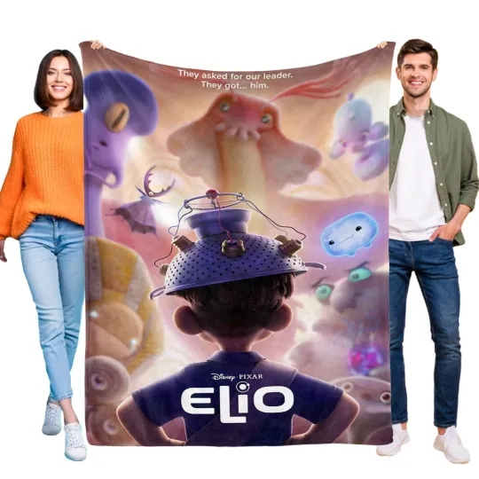 Discover Elio 2025 Fleece Throw Blanket for Kids and Adults Soft Cozy Bedding