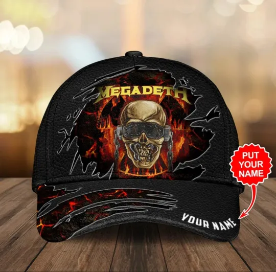 Personalized Megadeth Band Skull Classic Cap For Fans