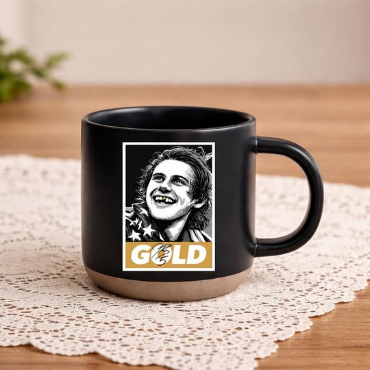 Toothless & Golden: Jack Hughes USA Hockey Brotherhood Pottery Mug, Coffee Cup Gift For Hockey Fan, Mug Gift, Fan Gift