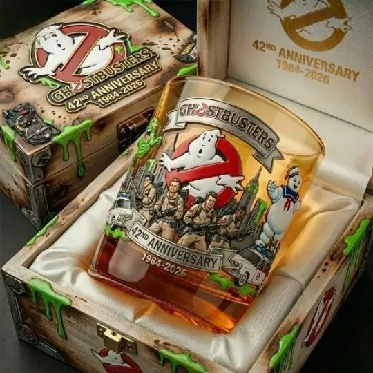 [No box] Ghostbusters 42nd Anniversary Whiskey Glass