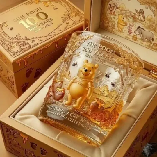 Discover Pooh 100Th Anniversary Hundred Acre Wood Whiskey Glass