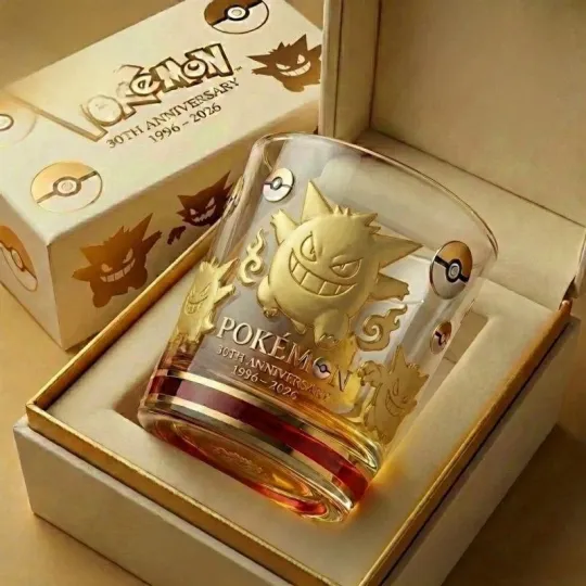 Gengar PKM 30th Anniversary Whiskey Glass