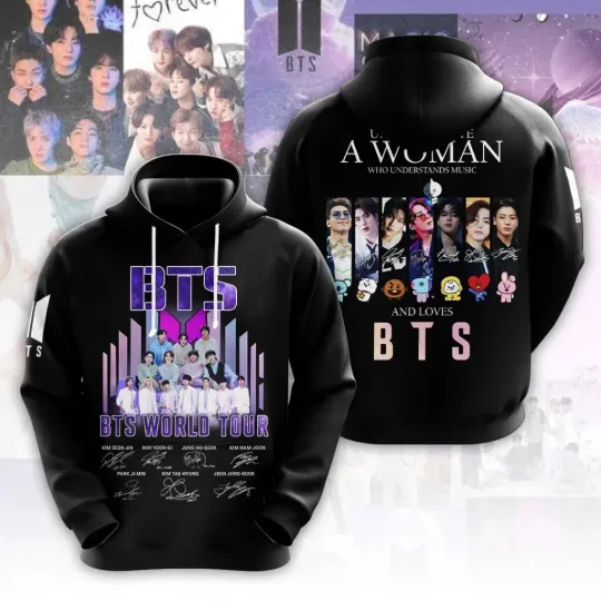BTS World Tour 2026 3D Hoodie
