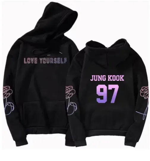 BTS Love Yourself Hoodie 3D Printed for Army Concert Outfit
