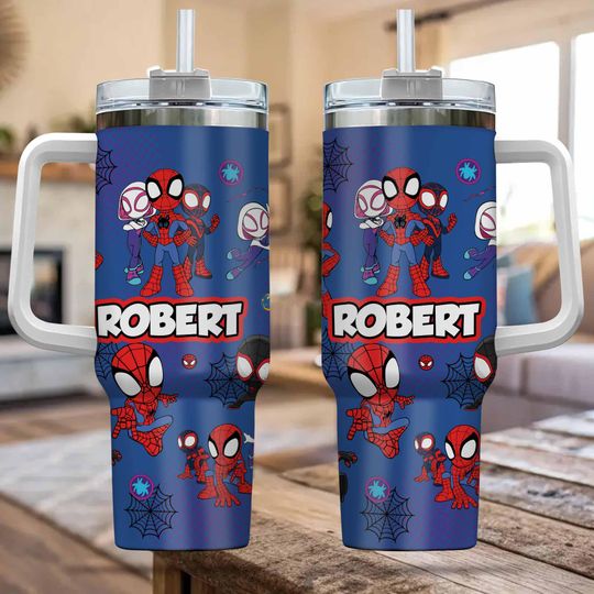 Discover Personalized Spidey And His Amazing Friends 40oz Tumbler, Custom Tumbler with Name and Logo