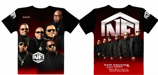 The New Edition Way Life Tour 2026 3D T-Shirt Unisex Double-Side