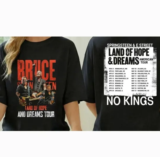 Bruce Springsteen Land of Hope & Dreams Tour 2026 US T-Shirt