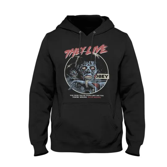 They Live Hoodie Retro 80s Movie Sci-Fi Horror Roddy Piper