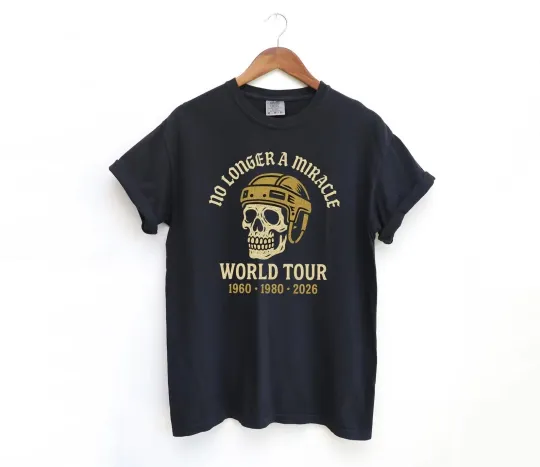 No Longer a Miracle World Tour Hockey USA Hockey Gold 2026 T-Shirt