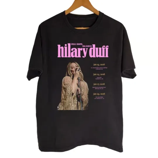 Hilary Duff Tour 2026 Black Shirt
