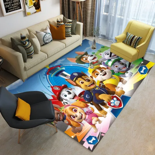 PAW Patrol Pups Print Foldable Rectangular Floor Mat Rug