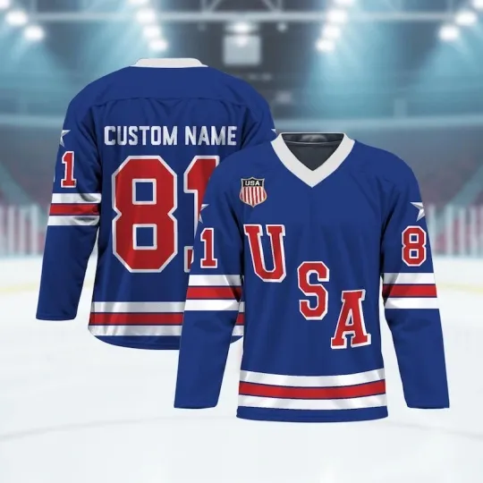 Discover Custom 2026 Team USA Winter Olympic Hockey Jersey