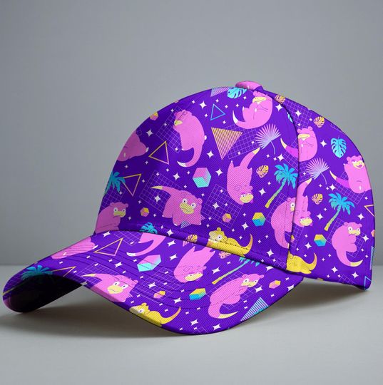 Slowpoke Baseball Cap, Cute Slowpoke Graphic Hat, Funny Anime Summer Baseball Hat, Vintage Cap, Slowpoke Gift Hat