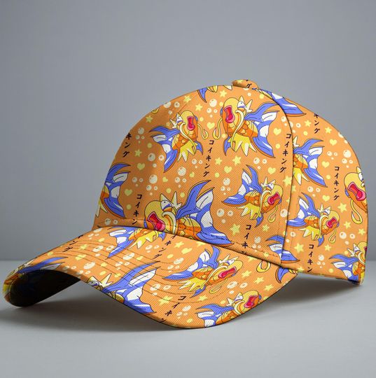 Magikarp Baseball Cap, Funny Orange Fish Pattern Hat, Vibrant Anime Baseball Cap, Cute Summer Hat, Magikarp Hat Gifts