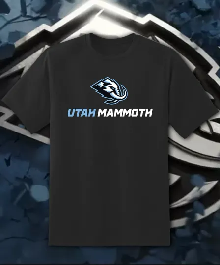 Discover Utah Mammoth TEXT Team Logo T-Shirt