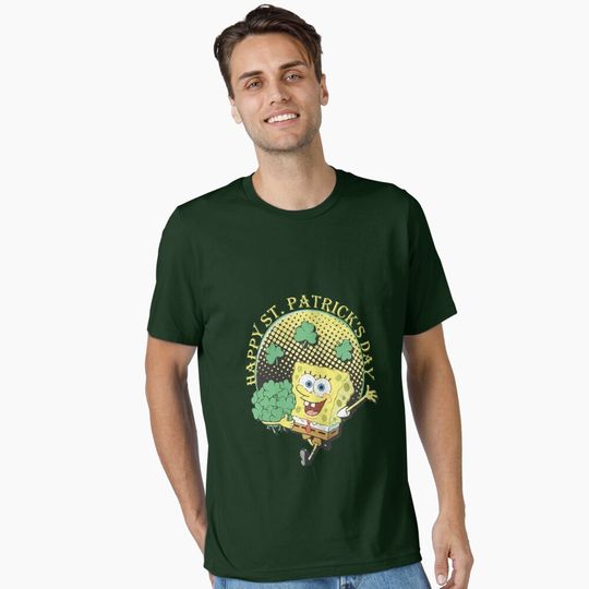  Spongebob St. Patrick's day Happy St. Patrick's Day Squarepants Essential T-Shirt