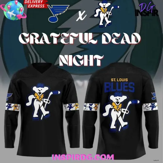 Discover St. Louis Blues 1Grateful Deadd Night Edition Hockey Shirt Father's Day Gift