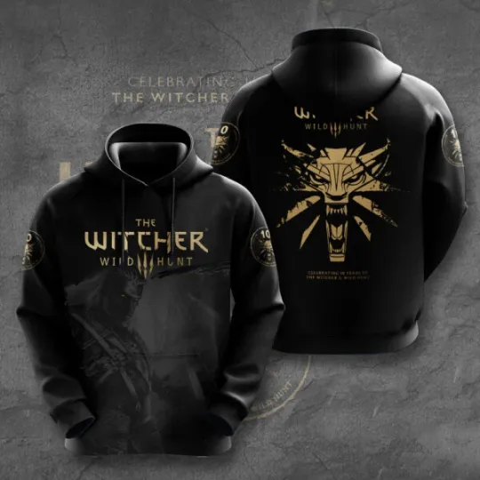 The Witcher 3: Wild Hunt 3D Hoodie Geralt Of Rivia, Cirilla, Yennefer