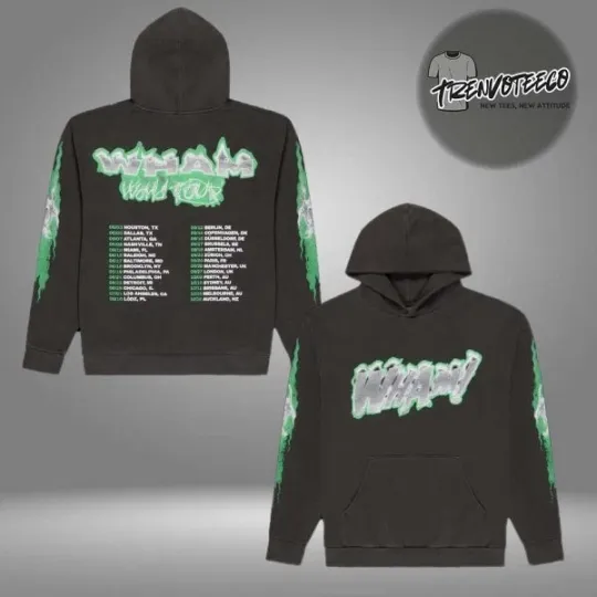 Discover Lil Baby Wham Tour Flames All Over Print 3D Hoodie