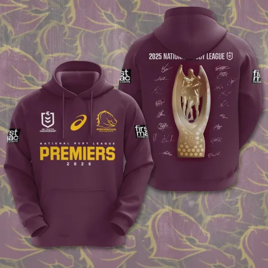 Discover Brisbane Broncos 3D Apparel 2025 National Rugby Leage