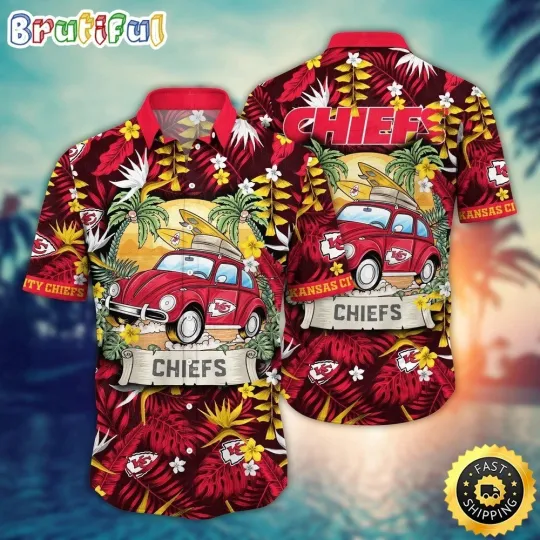 Discover Kansas City Football Chiefss Team Hawaiian Shirt Button Down Unisex
