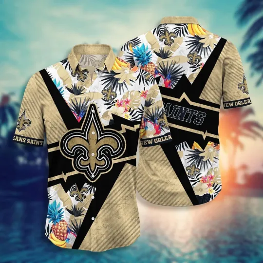 New Orleans Football Saintss Team Hawaiian Shirt Button Down Unisex