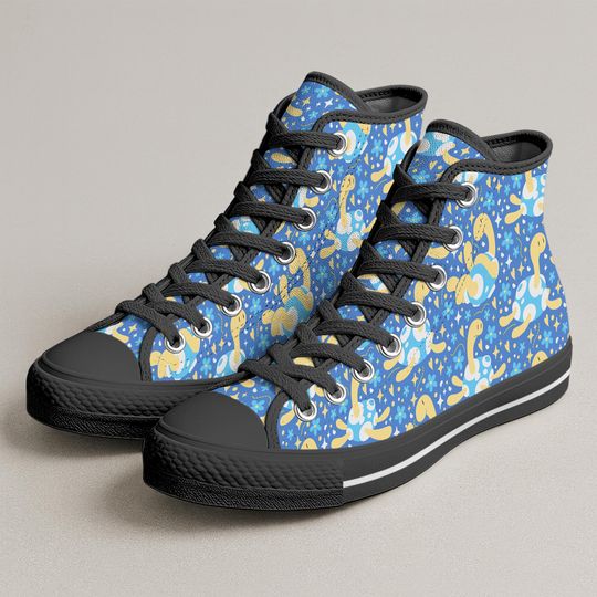 Shuckle High Top Shoes, Kawaii Turtle Pattern Sneakers, Shuckle Printed Shoes Gifts