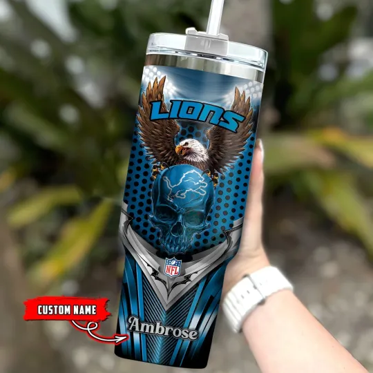 Detroit***Lions 40oz Stainless Steel Tumbler