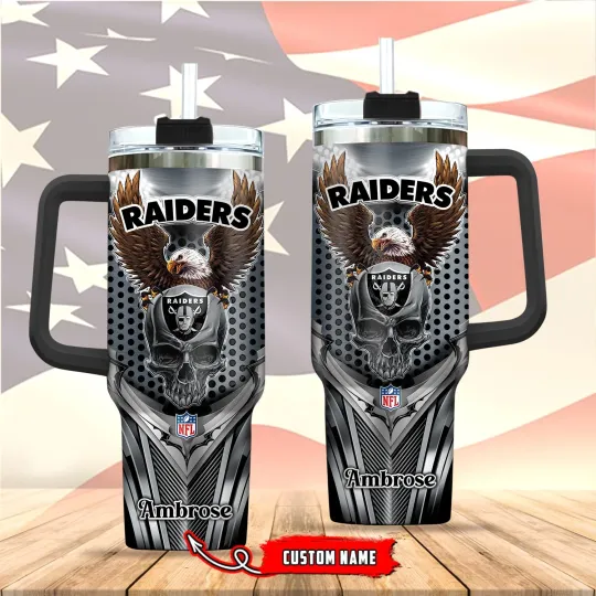 Oakland***Raiders 40oz Stainless Steel Tumbler